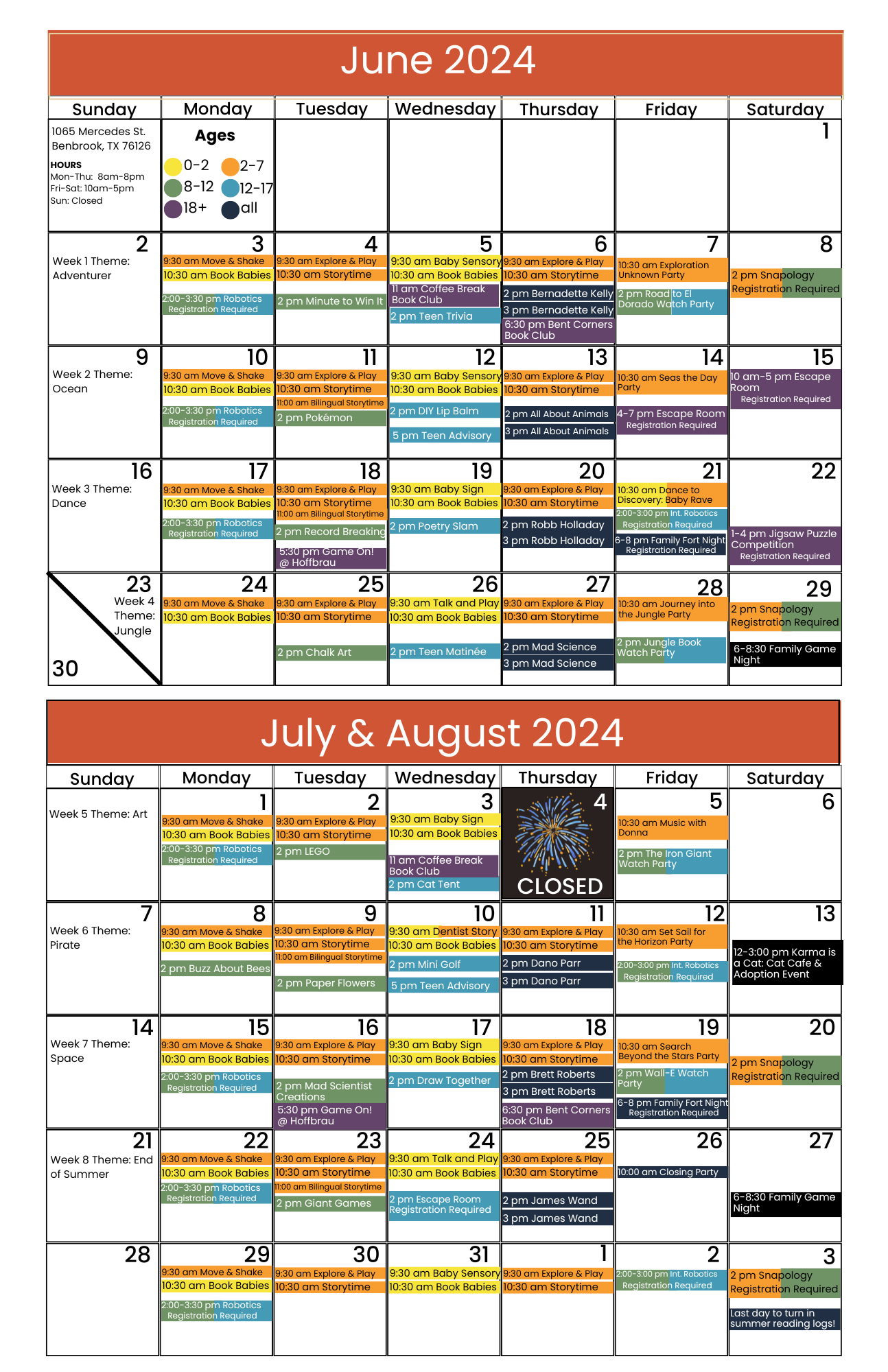 2024 SPR: Adventure Awaits Calendar