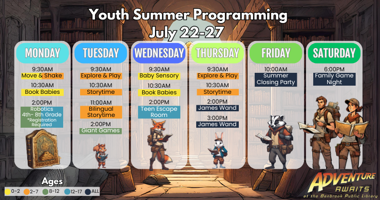 Youth Summer Reading Program- Week 8 UPDATED